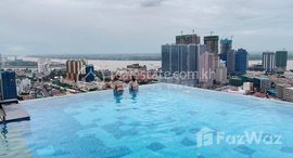 មានបន្ទប់ទំនេរនៅ Brand new Studio room for Rent with fully-furnish, Gym ,Swimming Pool in Phnom Penh-Tonle Bassac
