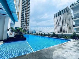 1 Bedroom Apartment for rent at Modern style 1 Bedroom Apartment With Swimming Pool and Gym for Rent in 7Makara Area , Tonle Basak, Chamkar Mon, Phnom Penh, Cambodia
