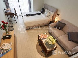 1 បន្ទប់គេង អាផាតមិន for rent at Brand new studioroom Apartment for Rent with fully-furnish, Gym ,Swimming Pool in Phnom Penh, Boeng Keng Kang Ti Muoy, ចំការមន, ភ្នំពេញ